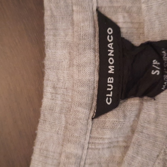 Club Monaco Light Grey Fitted Top - Picture 5 of 6